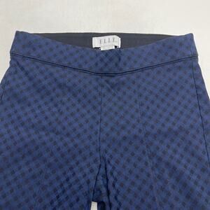 ELLE Women’s 2 Blue Black Diamond Print Leggings